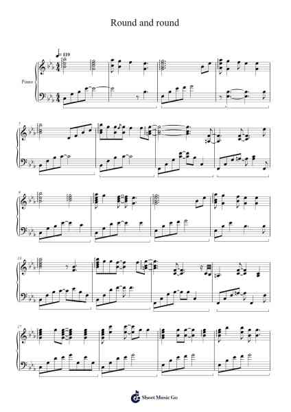 Round and round Sheet Music by Heize-Arr.Hosy