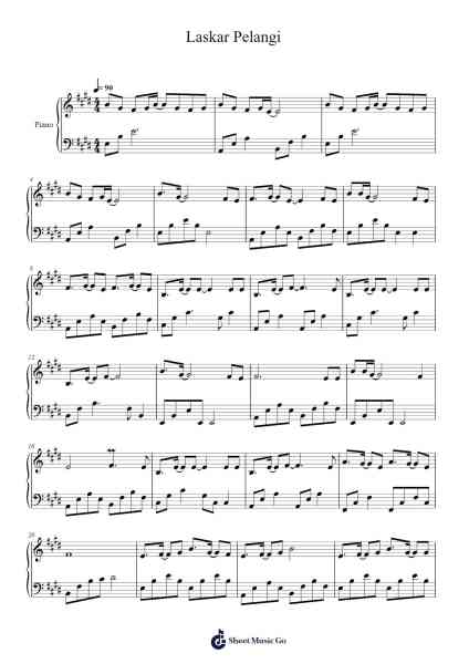 Laskar Pelangi Sheet Music by Nidji-Arr.Leacoln Galow