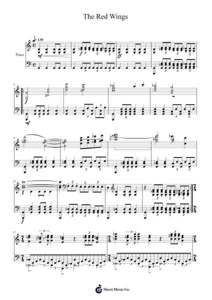 The Red Wings - From Final Fantasy IV Sheet Music by Nobuo Uematsu-Arr.Latnon Yonngpold