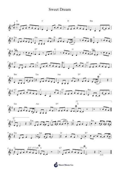 Sweet Dream Sheet Music by Jang Nara-Arr.Otnold