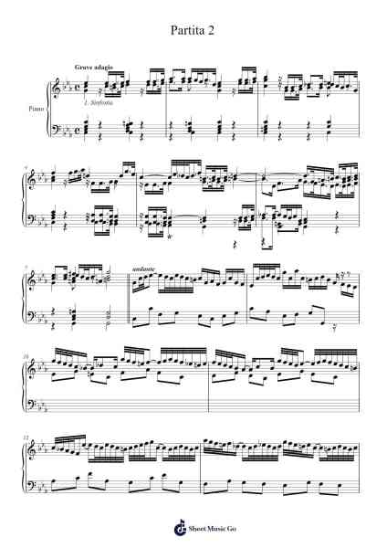 Partita No. 2 in D Minor, BWV 1004 Sheet Music by Johann Sebastian Bach-Arr.Charmie