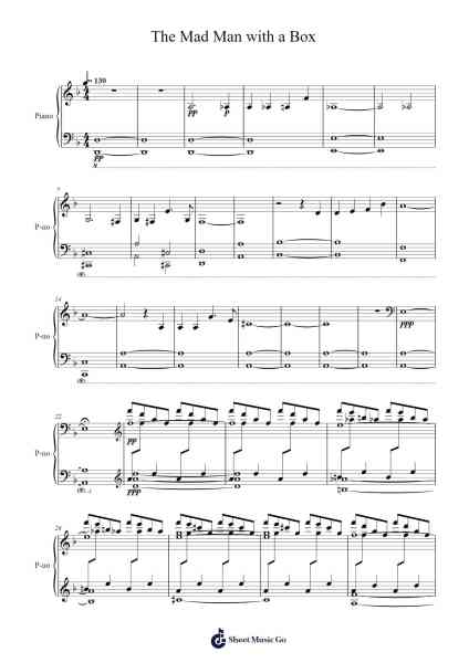 The Mad Man with a Box Sheet Music by Murray Gold-Arr.Drewyes Deirty