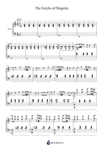 The Scrybe of Magicks Sheet Music by Jonah Senzel-Arr.Minmeg Bobfax