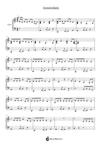 Amsterdam Sheet Music by Friedrich Ferdinand Flemming-Arr.Poundrett Lonlon