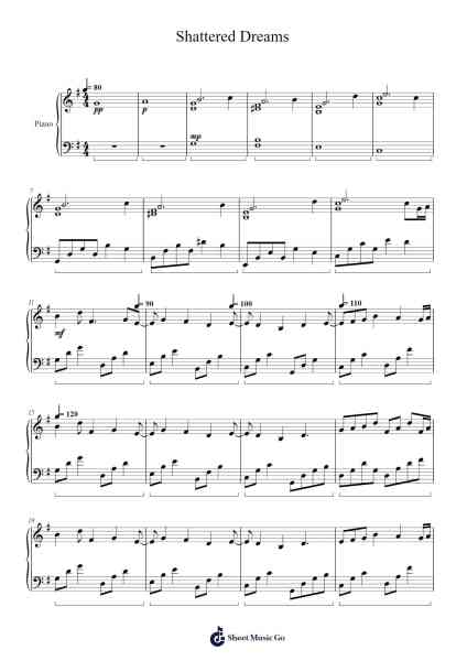 Shattered Dreams Sheet Music by Ethan Fry-Arr.Hillstone Ogmin