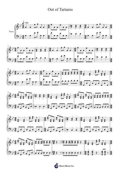 Out of Tartarus Sheet Music by Darren Korb-Arr.Bilsa Montlaw