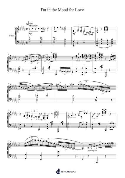 I'm in the Mood for Love Sheet Music by Jimmy McHugh-Arr.Guntrine