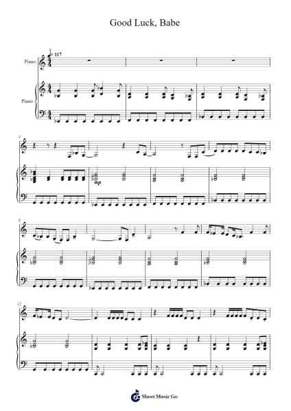 Good Luck, Babe Sheet Music by Dichards-Arr.Dunbeck