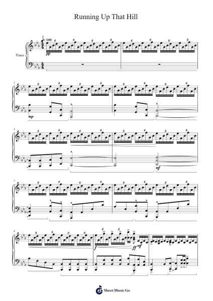 Running Up That Hill Sheet Music by Kate Bush-Arr.Bardse Halwatt
