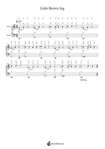 Little Brown Jug Sheet Music by Joseph Eastburn Winner-Arr.Readenee Foxmiles