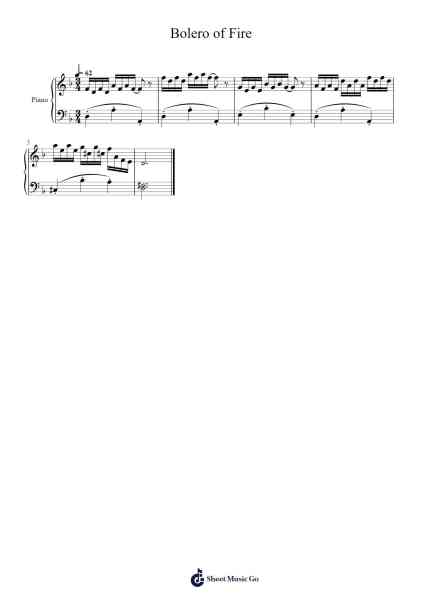 Bolero of Fire Sheet Music by Koji Kondo-Arr.Conpiers