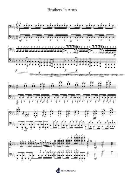 Brothers In Arms Sheet Music by Martin O'Donnell/Michael Salvatori-Arr.Chandys Jehan