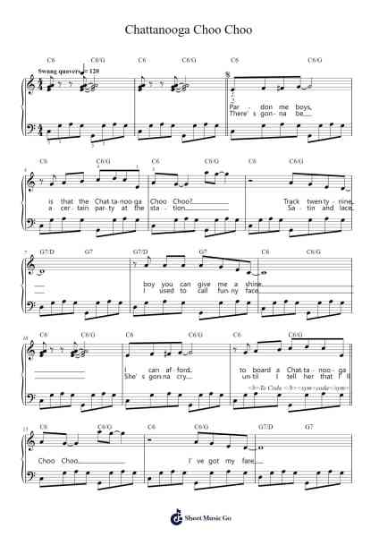 Chattanooga Choo Choo Sheet Music by Glenn Miller-Arr.Tice Charsweet