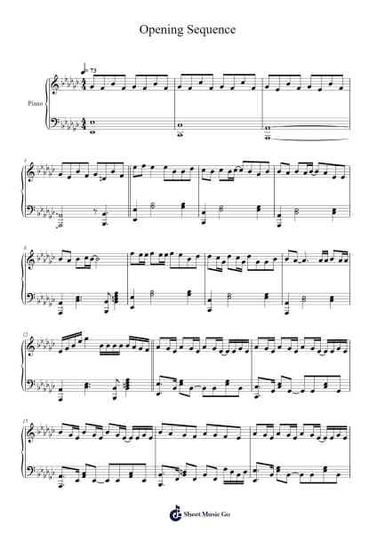 Opening Sequence Sheet Music by TOMORROW X TOGETHER-Arr.Greenlew