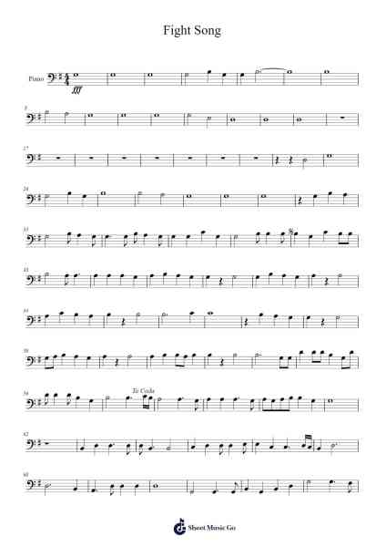 Fight Song Sheet Music by Rachel Platten-Arr.Sibylpham Surfer