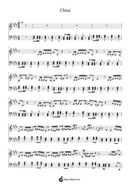 Chica Sheet Music by CHUNG HA (청하)-Arr.Lynsmith Yetburne