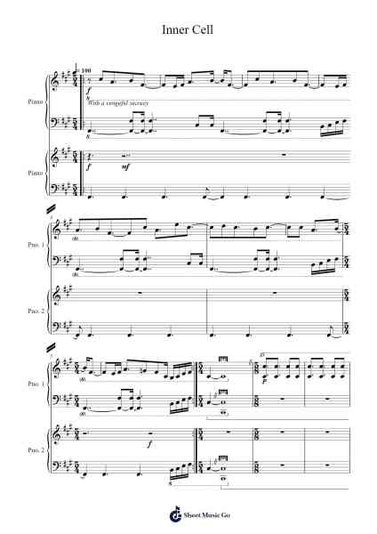 Inner Cell Sheet Music by King Gizzard & The Lizard Wizard-Arr.Quenram