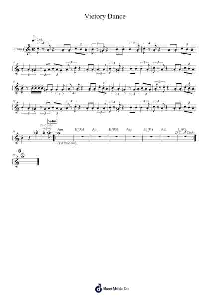 Victory Dance Sheet Music by Ezra Collective-Arr.Morsedric