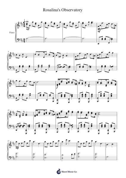 Rosalina's Observatory Sheet Music by Koji Kondo-Arr.Wentio Termaltz