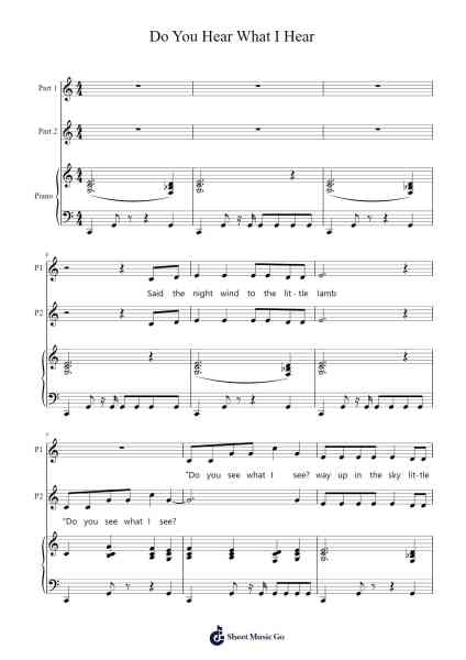 Do You Hear What I Hear Sheet Music by Carrie Underwood-Arr.Blithediah