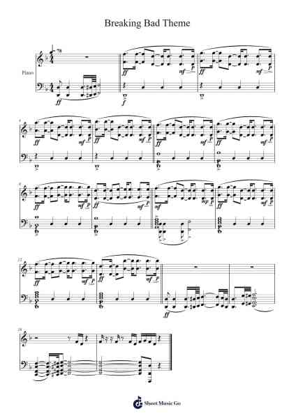 Breaking Bad Theme Sheet Music by undefined-Arr.Jofield