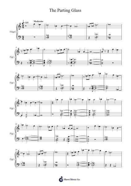 The Parting Glass Sheet Music by Cara Dillon-Arr.Betle