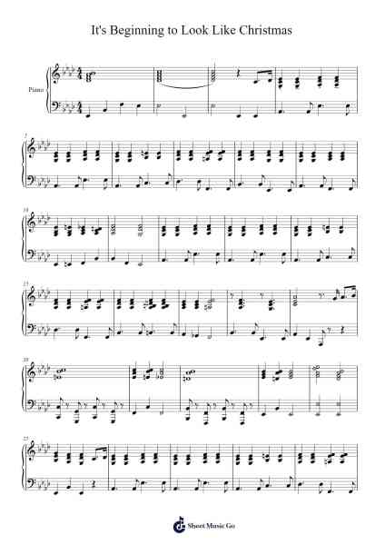 It's Beginning to Look Like Christmas Sheet Music by undefined-Arr.Taynold Sinthodore