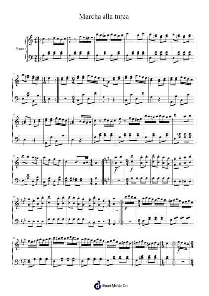 Rondo Alla Turca from Piano Sonata No. 11 in A Major, K. 331: III. Allegretto Sheet Music by Wolfgang Amadeus Mozart-Arr.Gregan Forslome