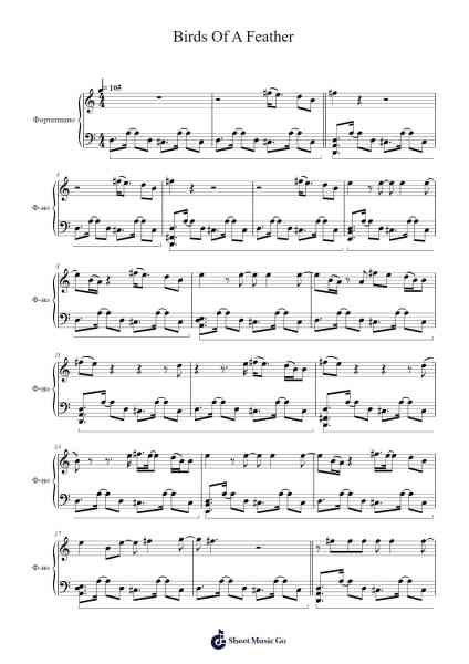 Birds Of A Feather Sheet Music by Billie Eilish-Arr.Deirholt