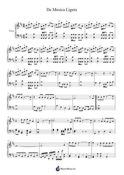 De Musica Ligera Sheet Music by Gustavo Cerati/Zéta Bosio-Arr.Invy