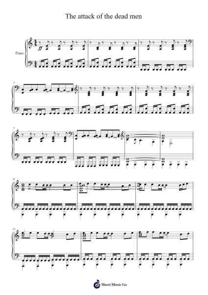 The attack of the dead men Sheet Music by Sabaton-Arr.Sainsgen Junebrowne