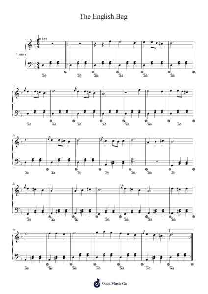 The English Bag Sheet Music by Farhad Fakhreddini-Arr.Herkyle