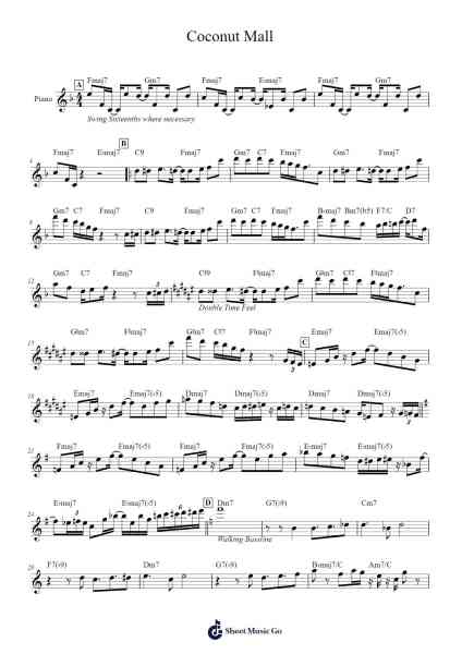 Coconut Mall Sheet Music by Ryo Nagamatsu-Arr.Dowar Warford
