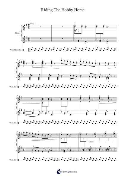 Riding The Hobby Horse Sheet Music by A. T. Grechaninov-Arr.Efbin Kimsie