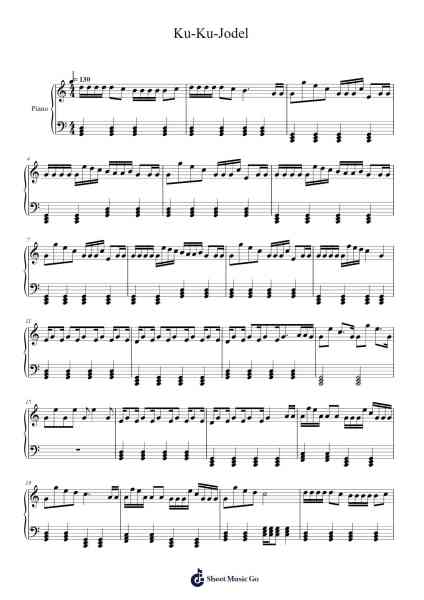 Ku-Ku-Jodel Sheet Music by Oesch's die Dritten-Arr.Shirvien