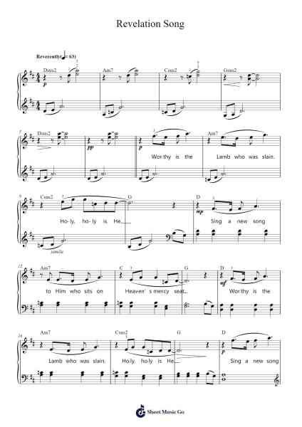 Revelation Song Sheet Music by Gateway Worship-Arr.Hewdys