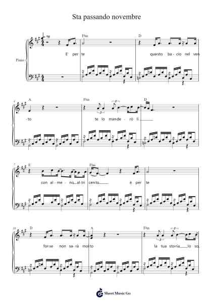 Sta passando novembre 樂譜由 Eros Ramazzotti - 編曲 Elroylitt Graycia