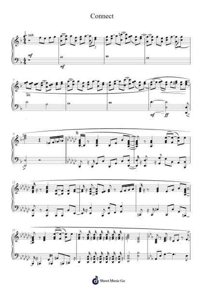 Connect Sheet Music by ClariS-Arr.Auwolf