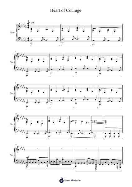 Heart of Courage Sheet Music by Thomas Bergersen-Arr.Lawwald