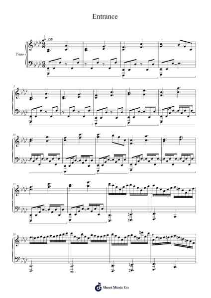 Entrance Sheet Music by undefined-Arr.Saxel