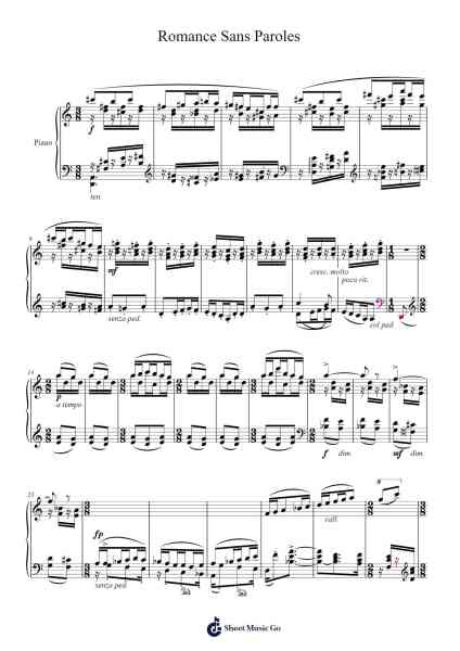 Romance Sans Paroles Sheet Music by Louis Durey-Arr.Eipscam Lynpham
