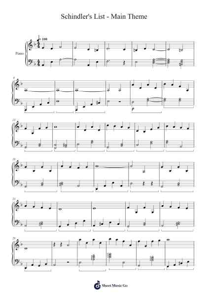 Schindler's List - Main Theme Sheet Music by undefined-Arr.Thoclare