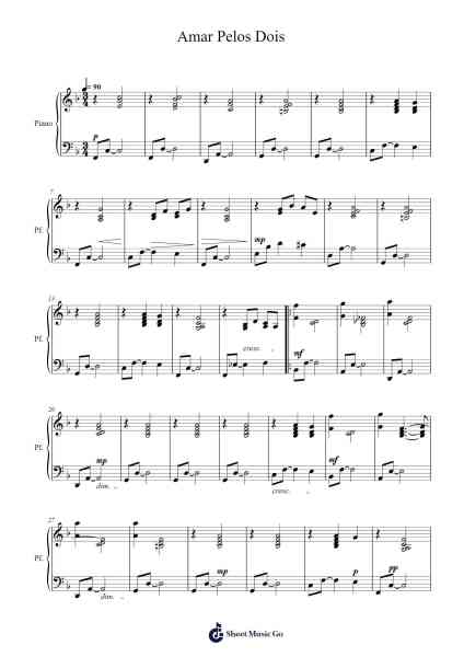 Amar Pelos Dois Sheet Music by Luísa Sobral-Arr.Popthus