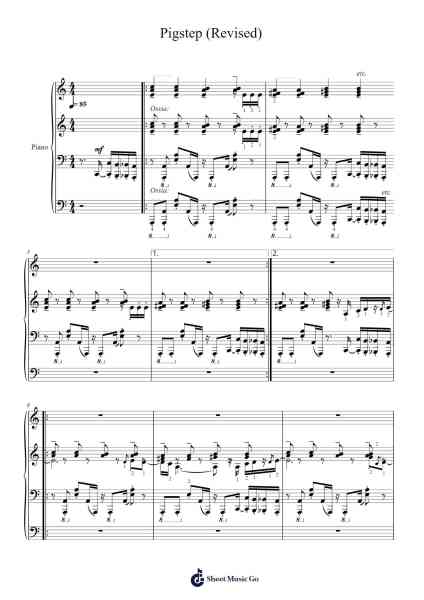 Pigstep (Revised) Sheet Music by Lena Raine-Arr.Yulenel