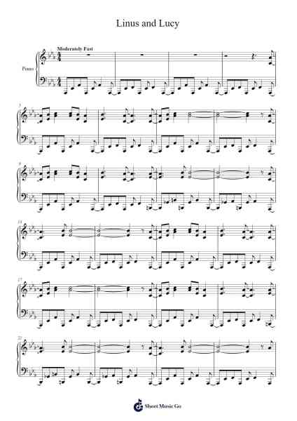 Linus and Lucy Sheet Music by Vince Guaraldi-Arr.Bobpritt Kathpril