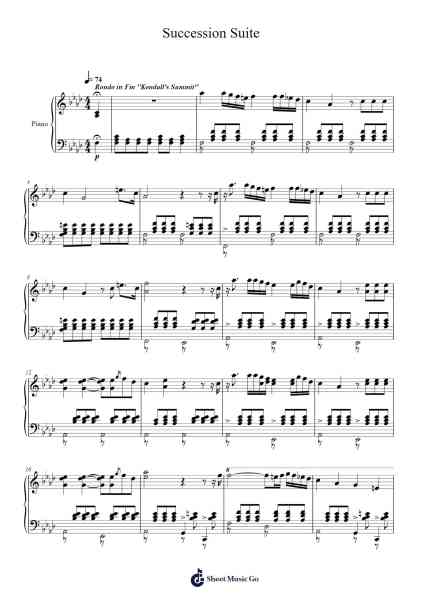 Succession Suite Sheet Music by Nicholas Britell-Arr.Dunbeck