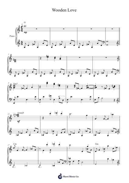 Wooden Love Sheet Music by C418-Arr.Trollstal
