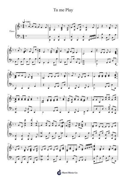 Tu me Play Sheet Music by Juliette Armanet-Arr.Bunkyle Wanmia