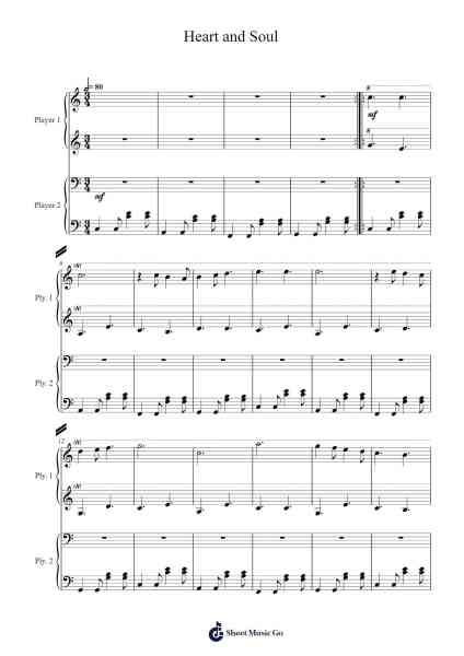 Heart and Soul Sheet Music by Hoagy Carmichael-Arr.Simpdre