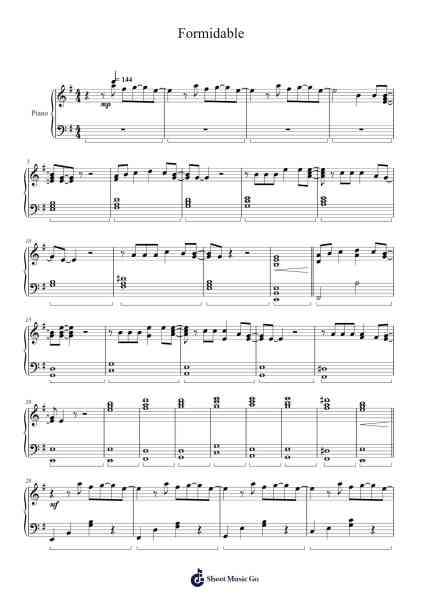 Formidable Sheet Music by Stromae-Arr.Comnions Irlay